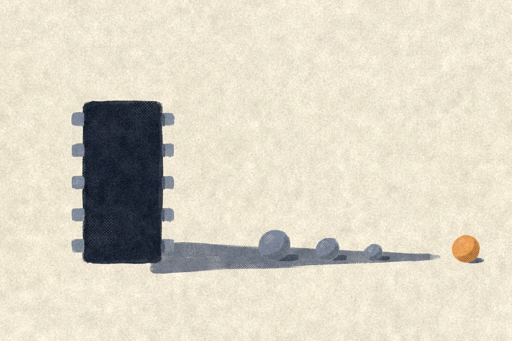 NVIDIA's $81.6B Quarter Still Commands the Tape — editorial illustration