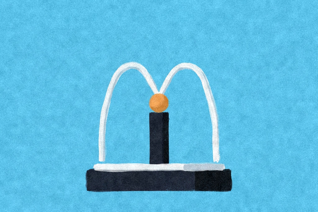 META up 6.0% on internal AI coding tool deployment — editorial illustration