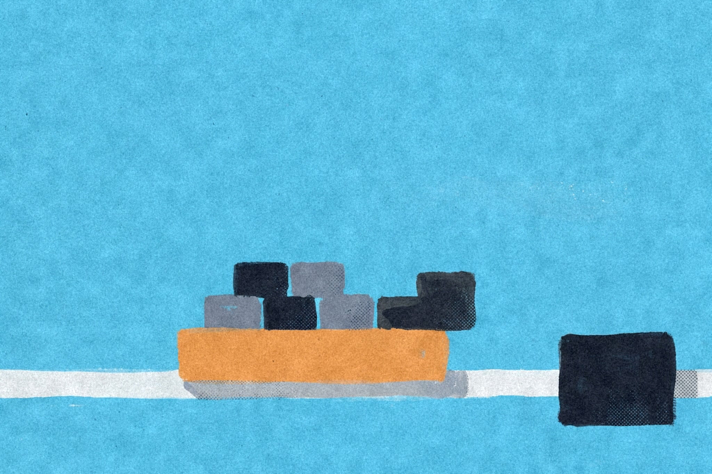 AMZN +15.3% on Q2 AWS beat; AAPL −7.4% despite Q3 revenue strength — editorial illustration