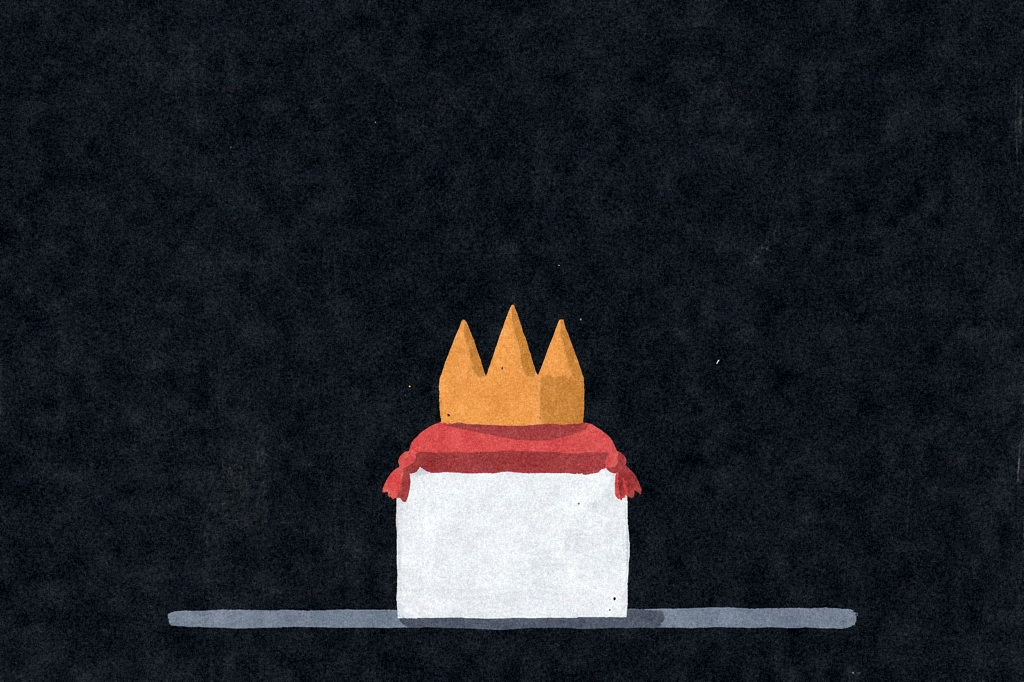 AMZN up 15.3% on Q2 blowout; AAPL down 7.4% on Cook succession — editorial illustration