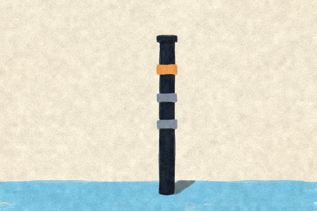 AAPL down 7.4% on guidance; AMZN up 15.3% on AWS AI payoff — editorial illustration