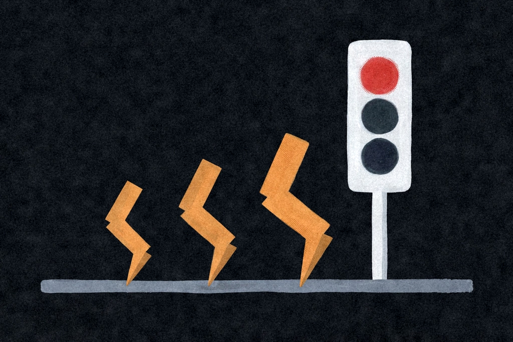 GEV -8.6%, CEG -7.1% on AI development-slowdown call; COIN +9.2% on CLARITY Act advance — editorial illustration