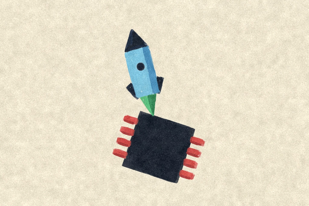 META +3.4% on Muse Wonder AI; INTC -3.2% on AI funding caution — editorial illustration