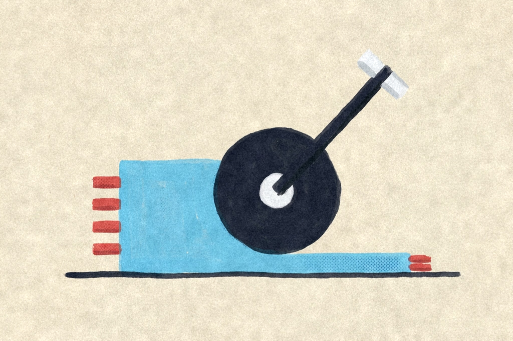 Chips and software off 3.5-7.2% as 10-year Treasury holds at 5.10% — editorial illustration
