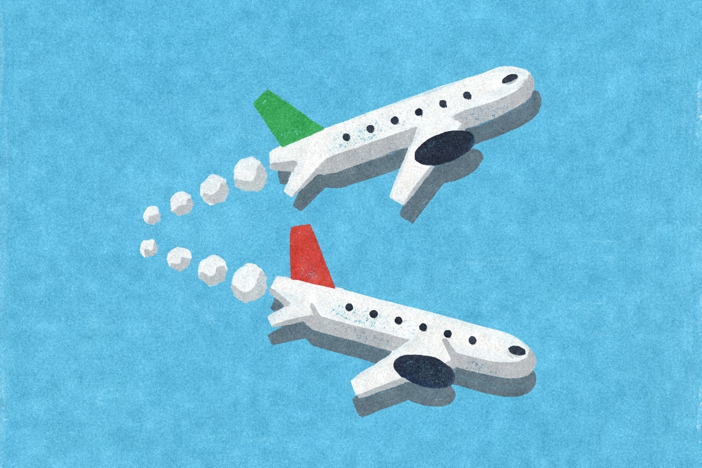 GE down 3.7% on engine margin plateau despite record Q3 earnings — editorial illustration